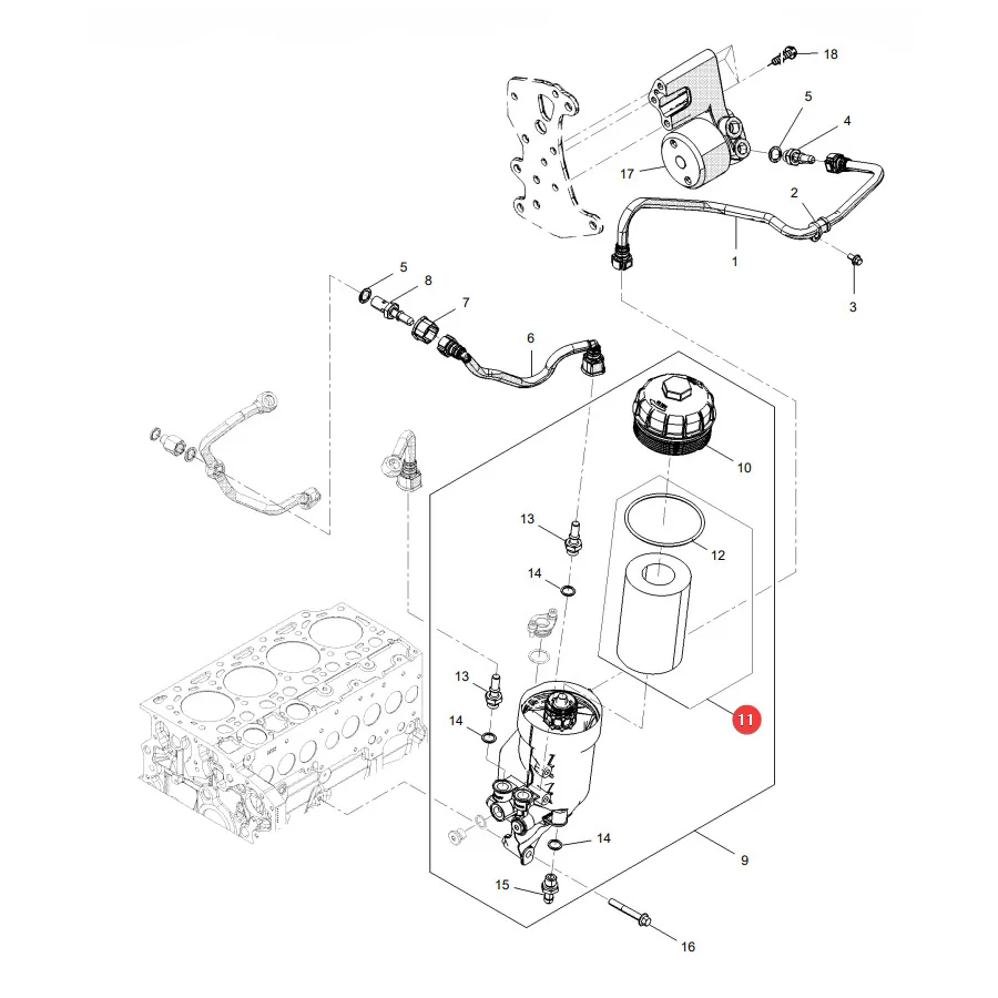 HIFI Filter - SN70404 - Motorkraftstofffilter