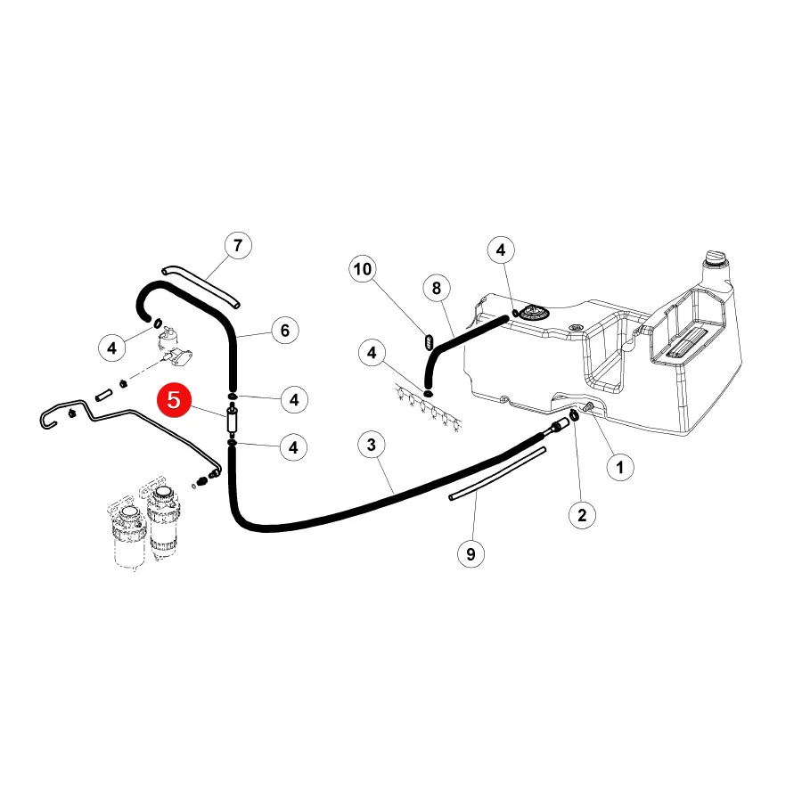 HiFi - RT1 - Durchfluss-Kraftstofffilter