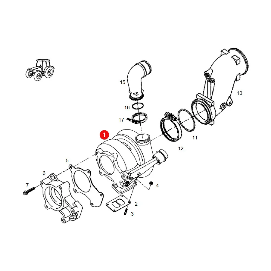 Holset - 4033133 - Turbolader Fendt