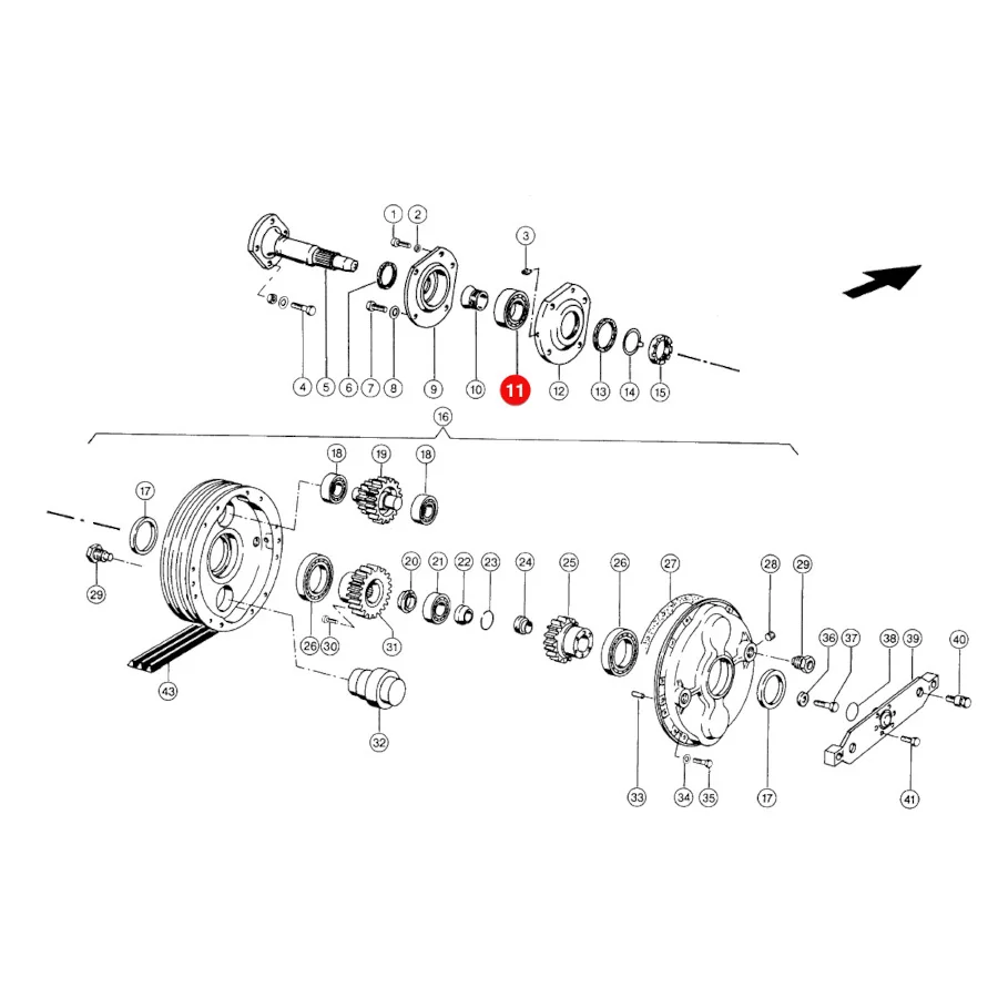 INA/FAG - 215492.01 - Dreschtrommellager 20211K C3 Claas