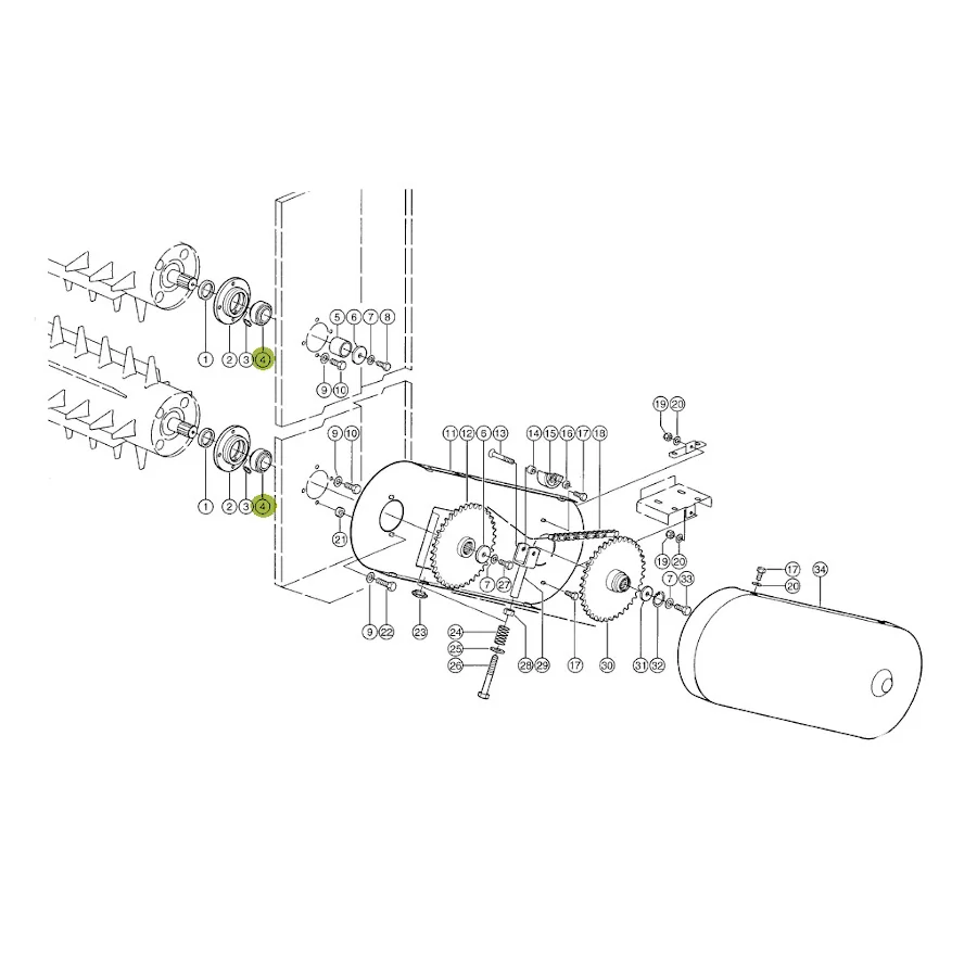 INA - GE45KTTB - Schrägzuführungslager Claas 238389.0
