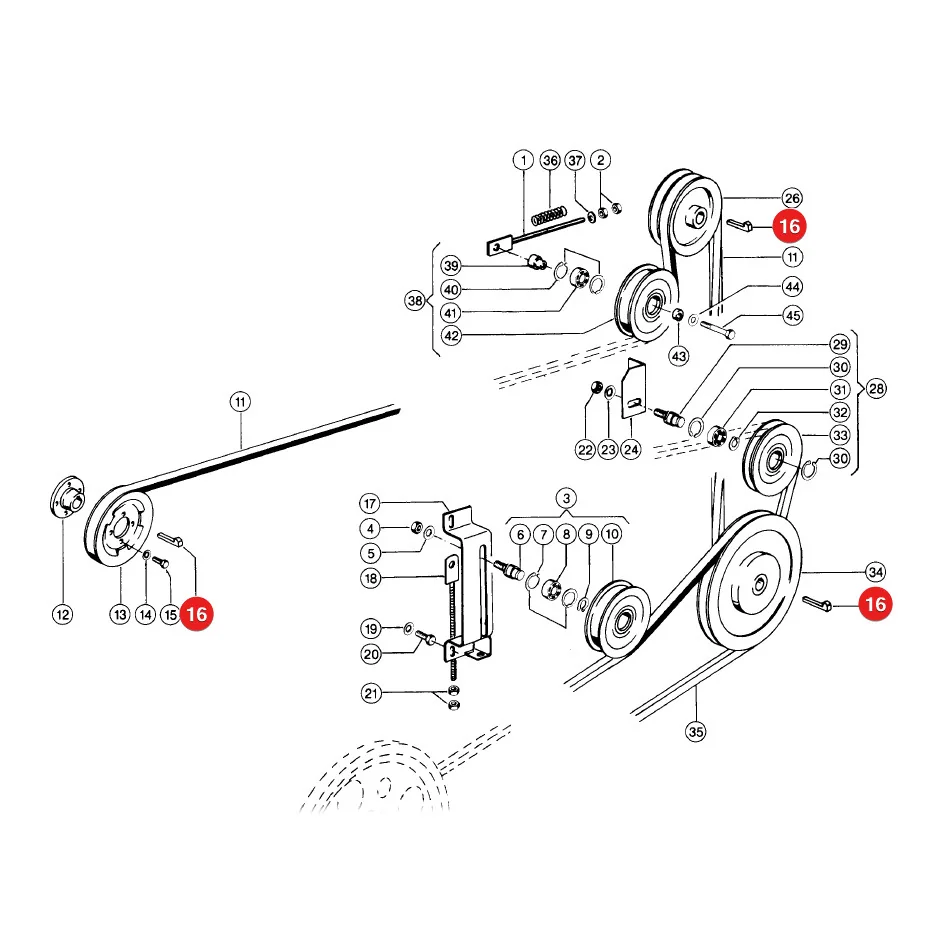 JAG - 007614.0 - Keil mit Spitze des Dreschantriebs Claas