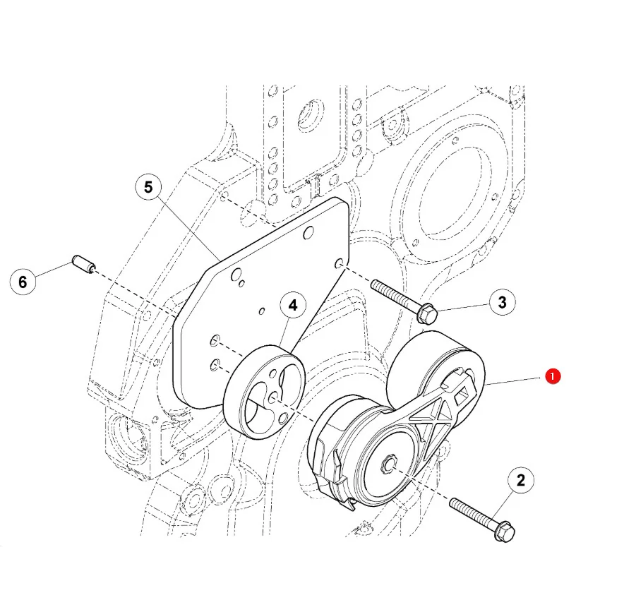 JAG - 135-8.01 - Claas 0011380740 Lüfterriemenspanner