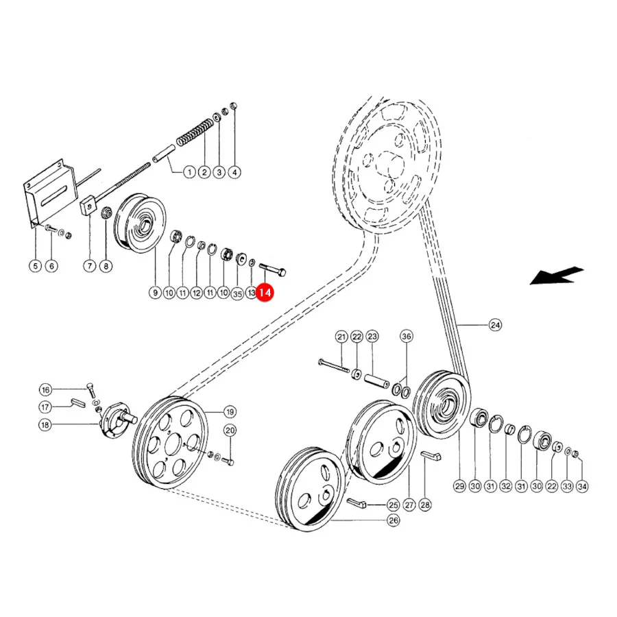 JAG - 216448.01 - Passbolzen M16 Claas