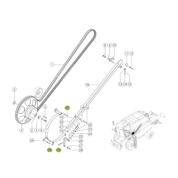 JAG - 233503.01 - Claas Sicherungsschraube M8