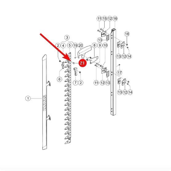 JAG - 237662.01-Z - Niet für Seitenmesserbalken 15x6 mm Claas