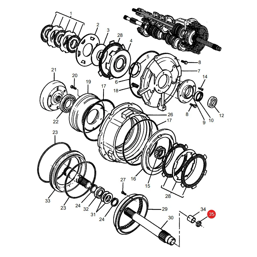 JAG - 250-31.01 - Getriebedichtring Massey Ferguson
