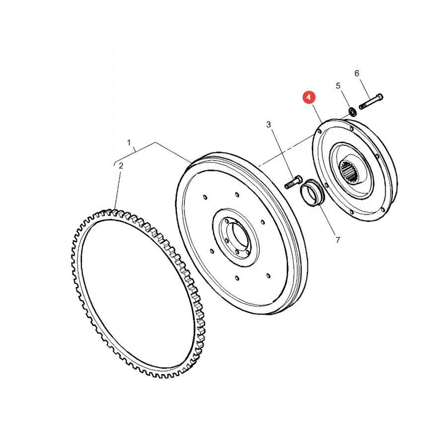 JAG - 3714122M4.01 - Massey Ferguson Schwingungsdämpfer