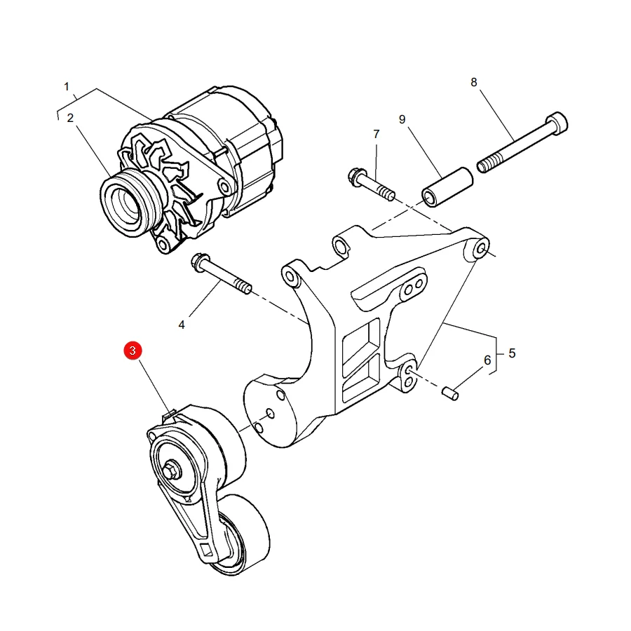 JAG - 4227209M91.01 - Riemenspanner Massey Ferguson