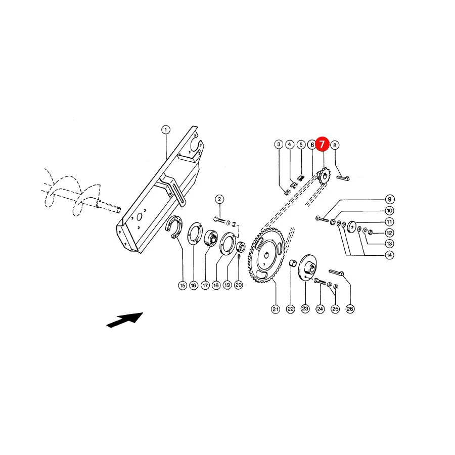 JAG - 503814.00 - Austragungsantriebsritzel Claas