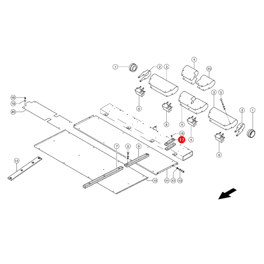 JAG - 518263.0 - Claas Zuführerschienenabdeckung