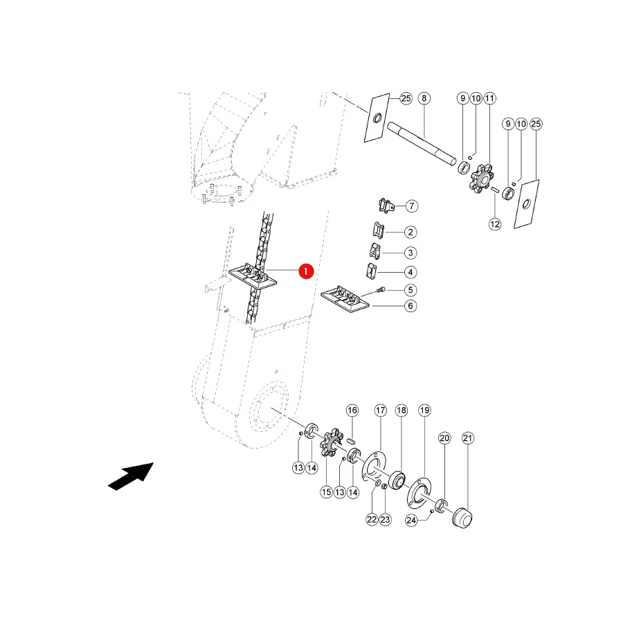 JAG - 553461.00 - Claas Elevatorkette