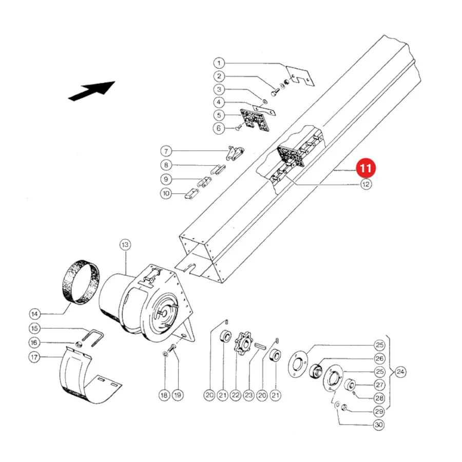 JAG - 600874.00 - Claas Getreideelevatorrutsche
