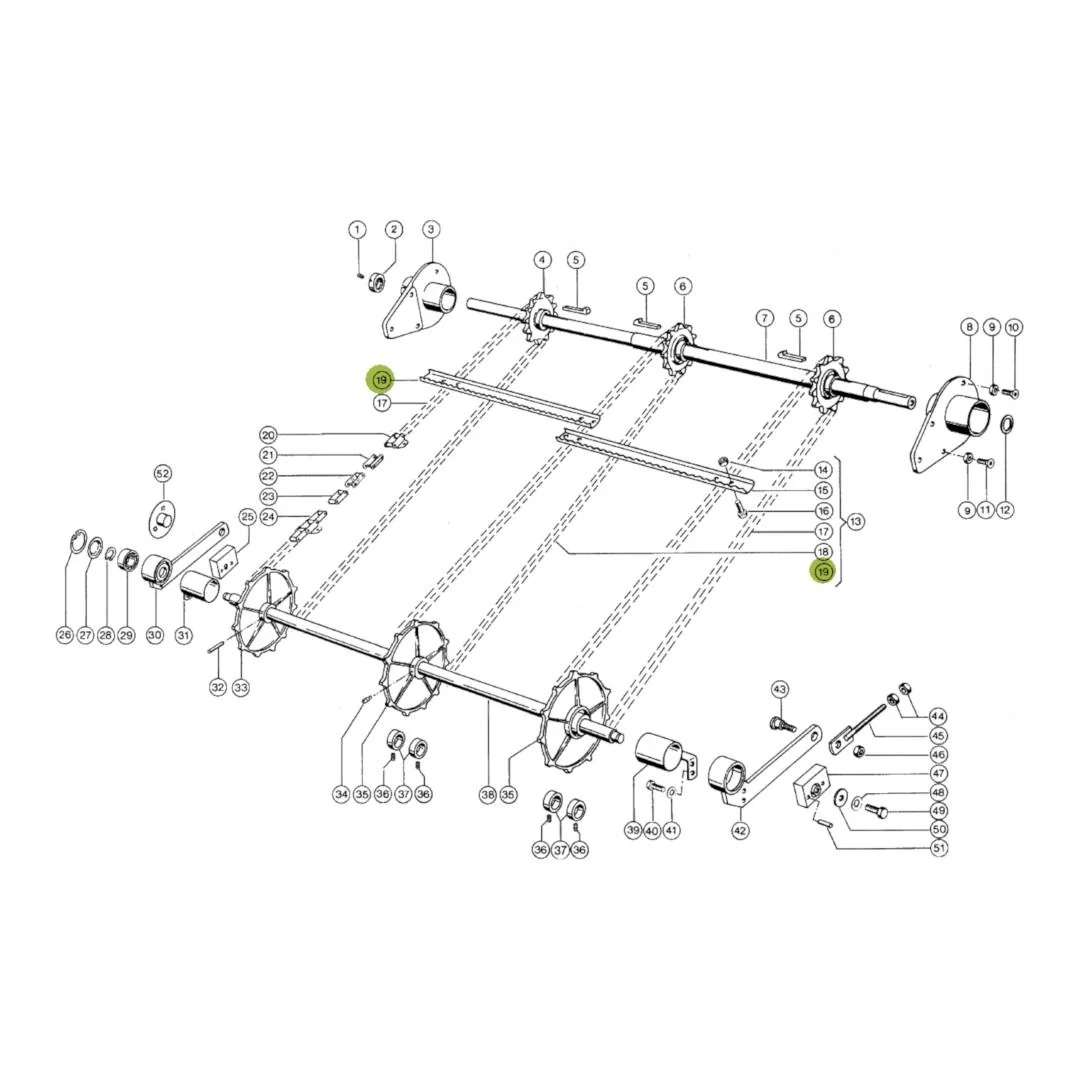 JAG - 603743.00 - Claas rechte Einzugsschiene