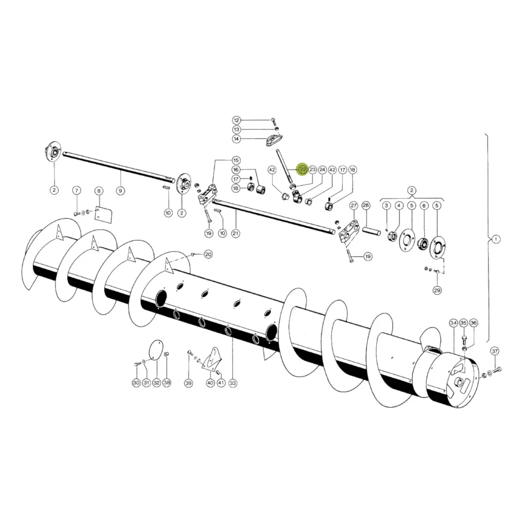 JAG - 603759.01 - Claas Schneckentrommelfinger 16 x 205 mm