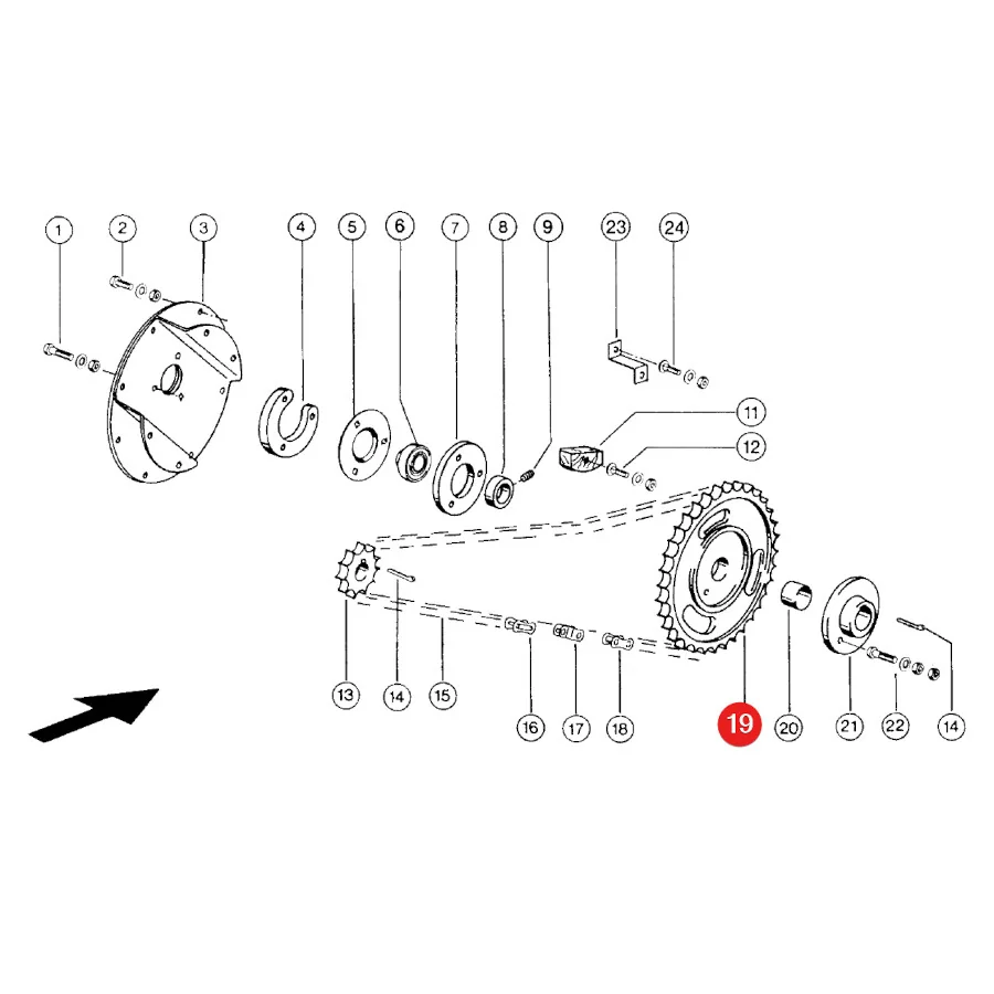 JAG - 608985.00 - Claas Dreschantriebsritzel