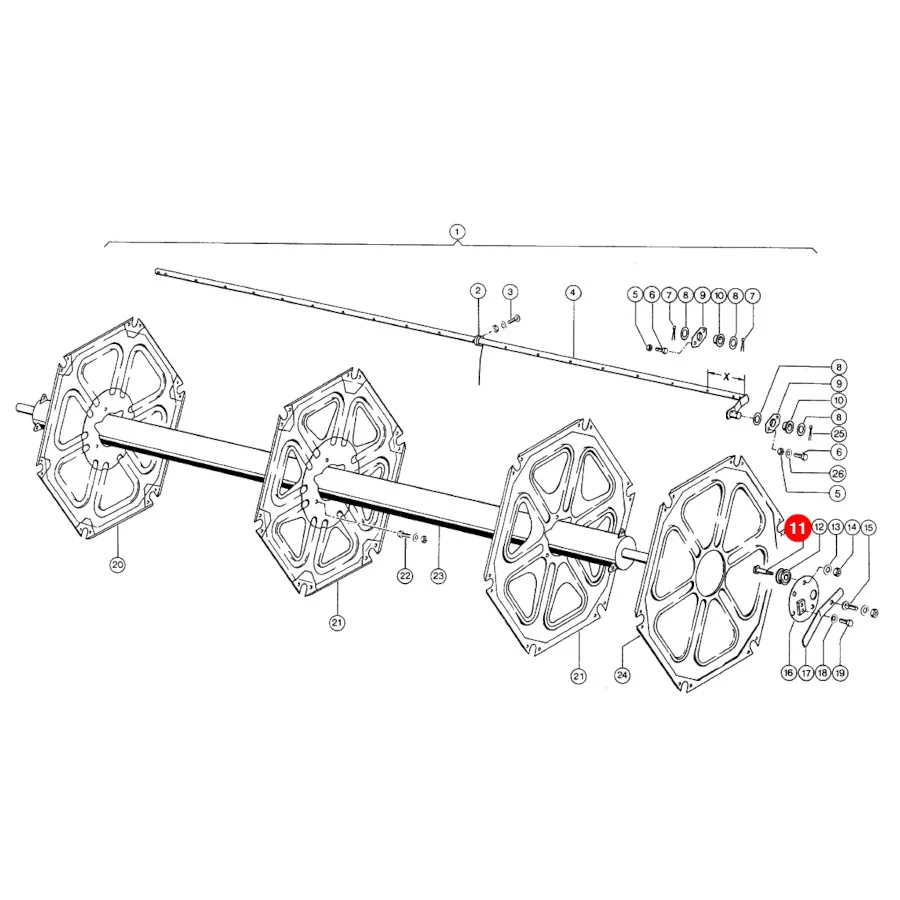 JAG - 609934.00 - Claas Haspelwalzenstift