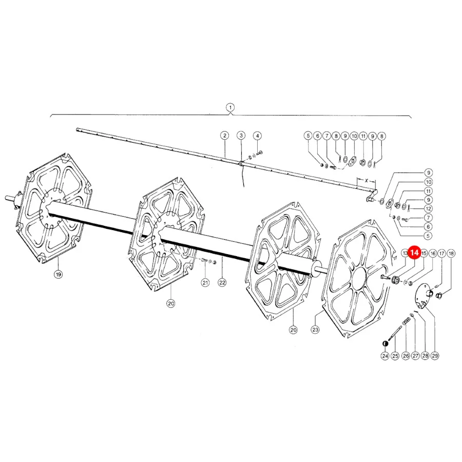 JAG - 609935.01 - Claas Haspelsternrolle