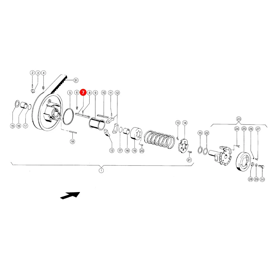 JAG - 629863.0 - Variatorkeil Claas