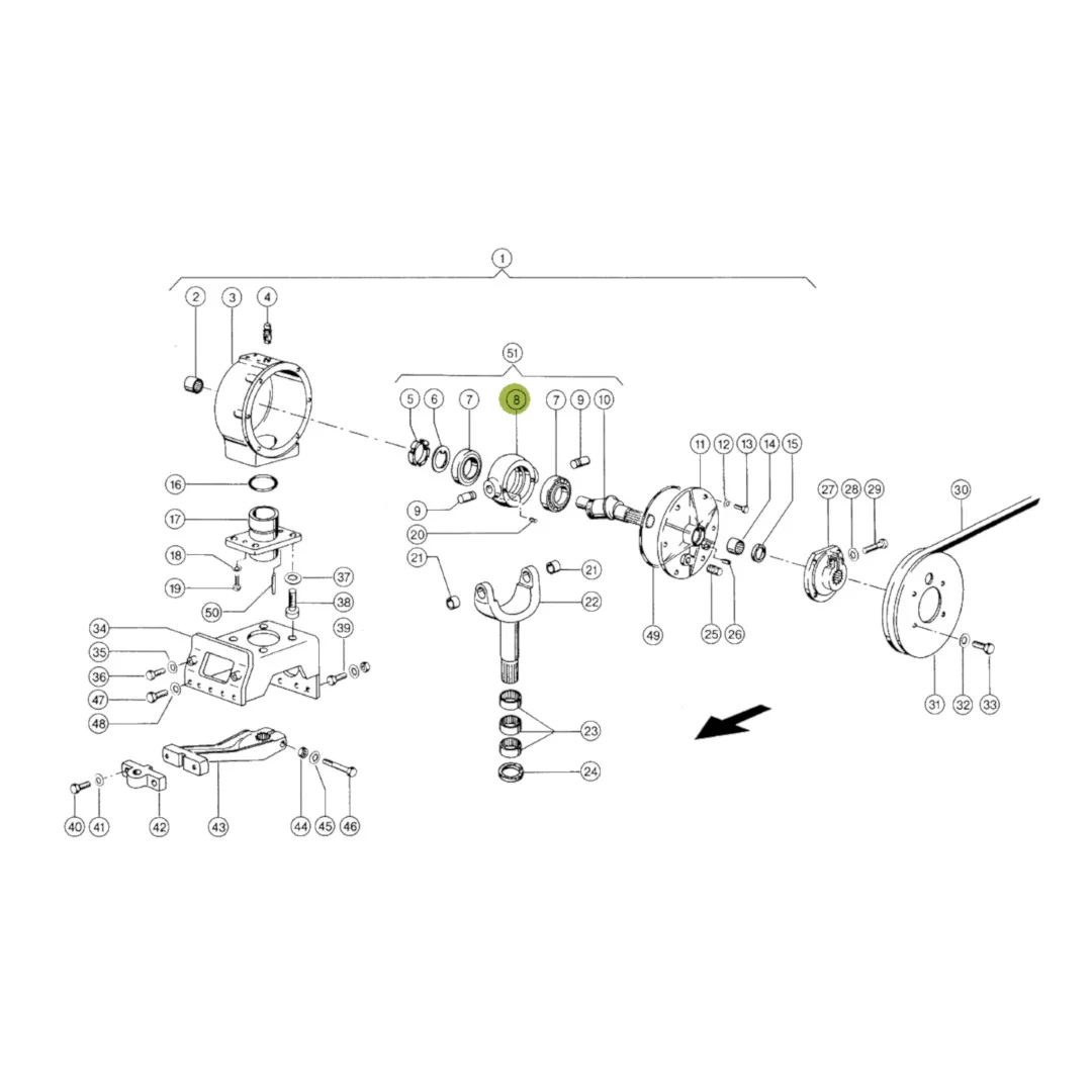 JAG - 637999.00 - Claas Schwingen-Exzenterwellengehäuse