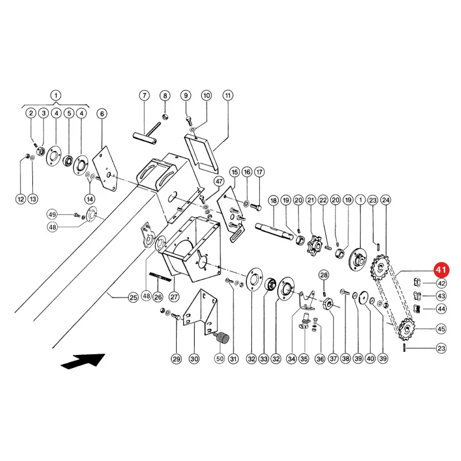 JAG - 642492.41 - Claas Schneckenantriebskette
