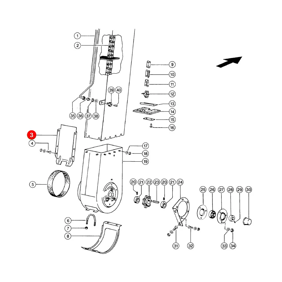 JAG - 647711.02 - Claas Förderbandabdeckung