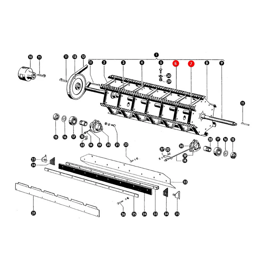 JAG - 653266/67-G - Claas Schlegelpaar rechts und links