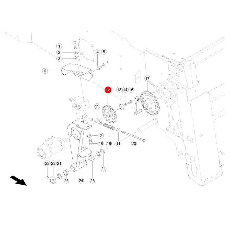 JAG - 668822.01 - Zahnrad Z26 Claas