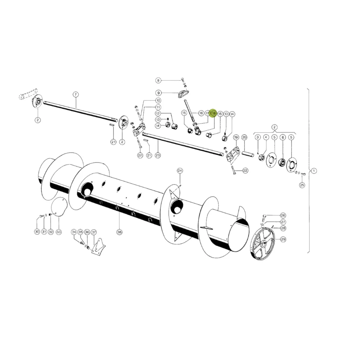 JAG - 670199.02 - Schneckenfingerhalter Claas M16 D25