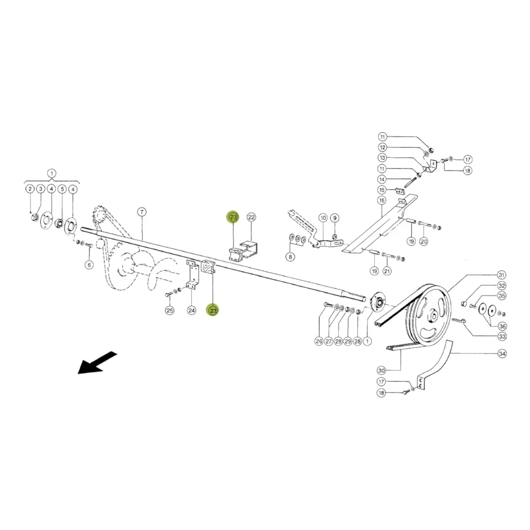 JAG - 687106.00 - Holzschaber-Lager Claas