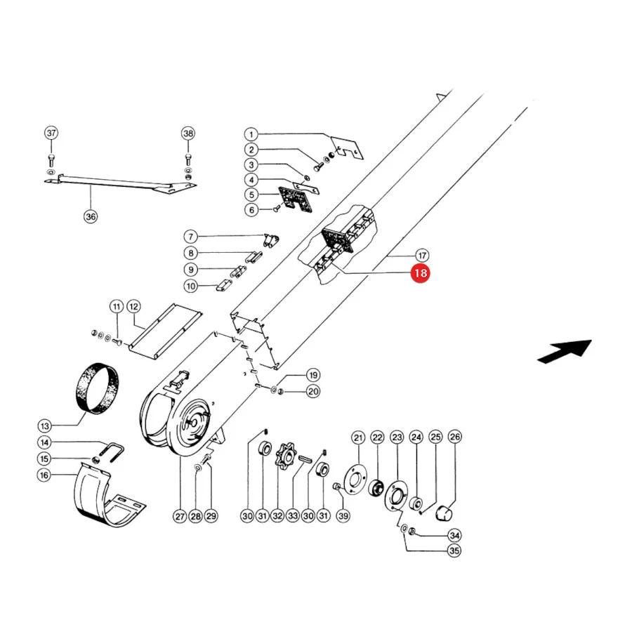 JAG - 735367.02 - Kornbodenkette Claas