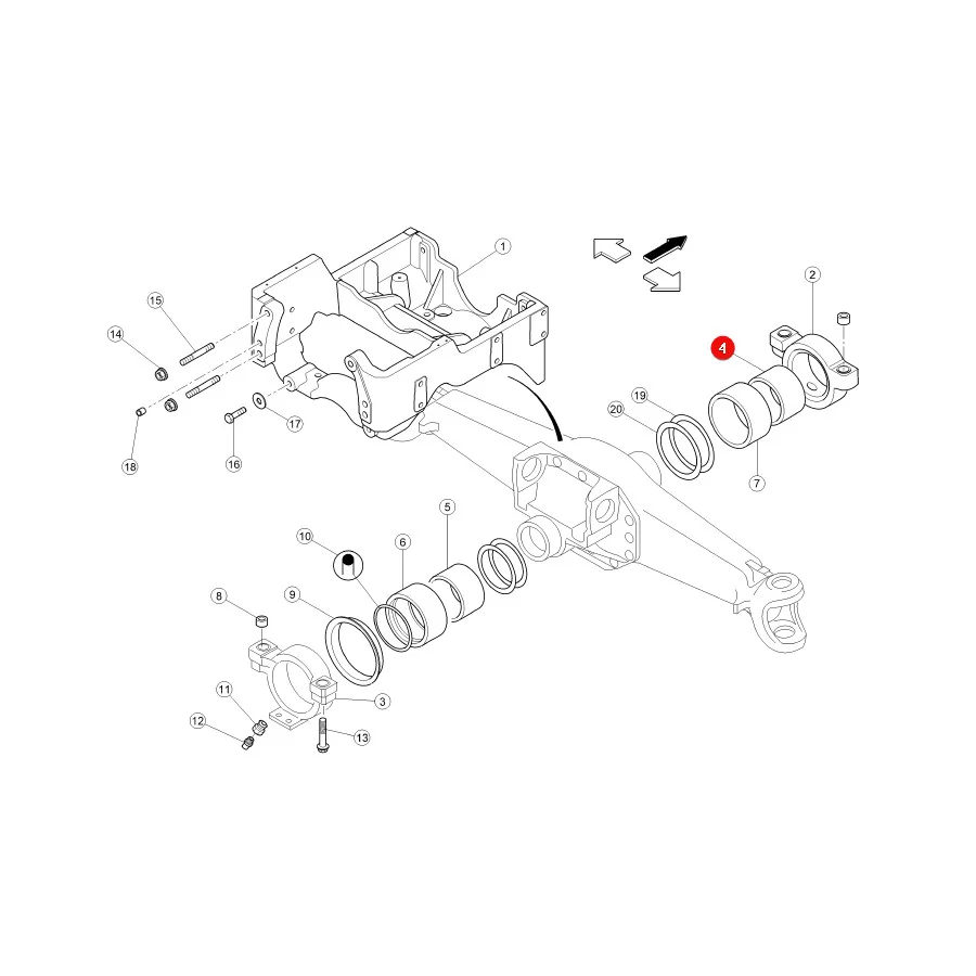 JAG - K965266.01 - Metallbuchse Claas