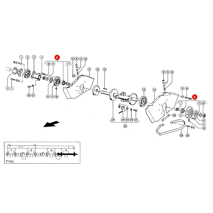 JHB - 695756.0 - Lager mit Buchse Claas JAG