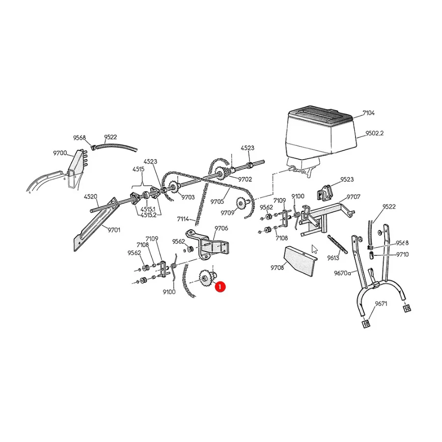 Kramp - 10125013N - Doppelzahnrad Monosem