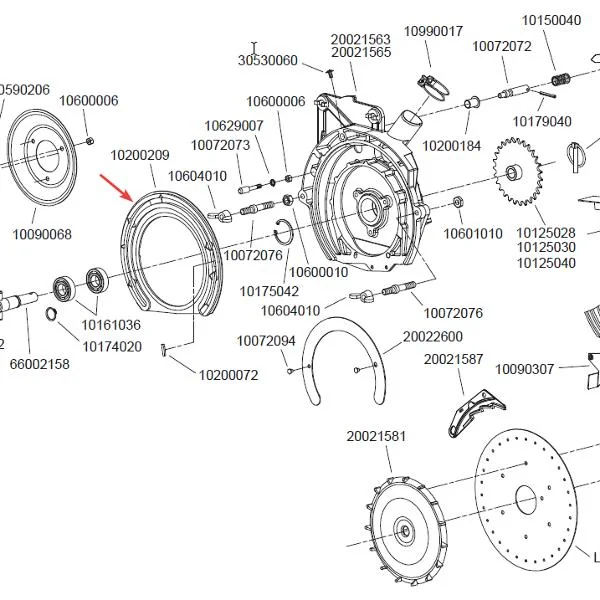 Kramp - 10200205N - Säaggregatdichtung 6203b Monosem 10200209 Ersatz