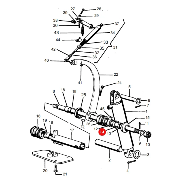 Kramp - 1427441M1N - Massey Ferguson Hydraulikzylinderbuchse Ersatz