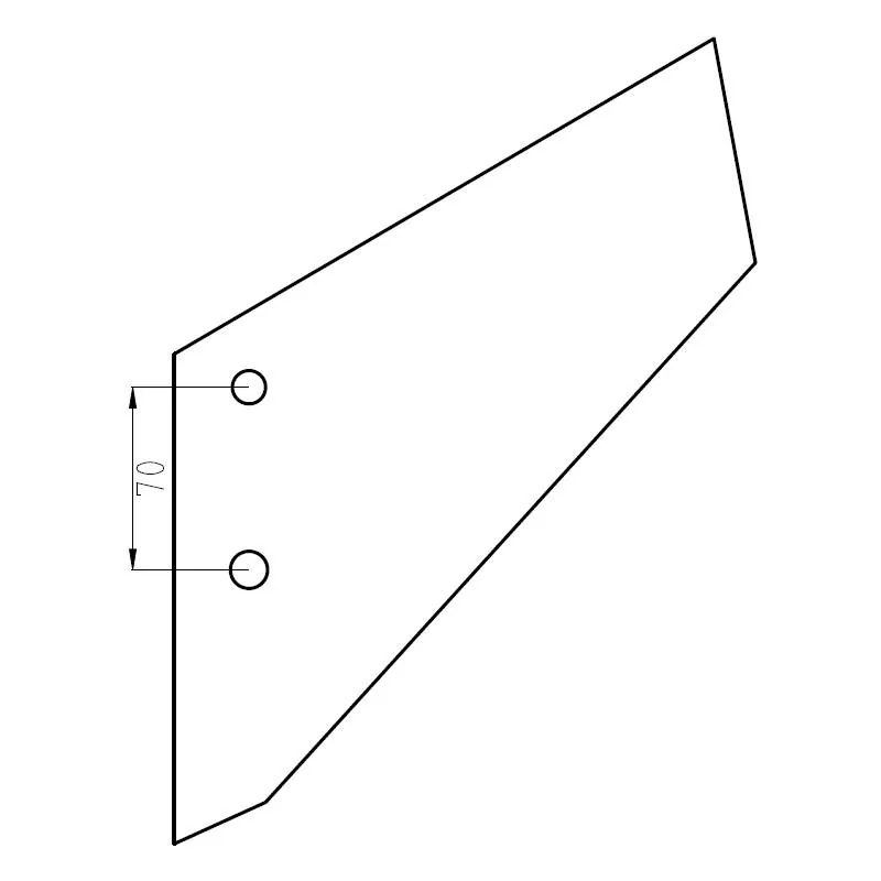 Kramp - 1738050050N - Linker Schneidmesser KX KOS Unia 1738/05-005/0 Ersatz