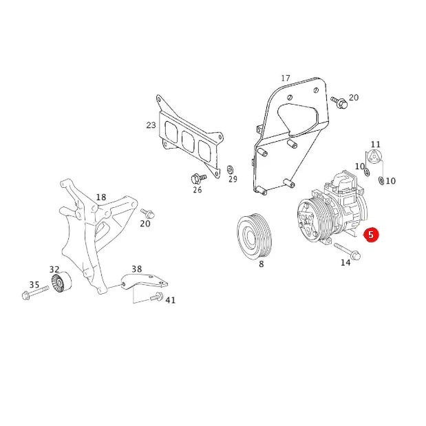 Kramp - KL100110 - Klimaanlagenkompressor Claas 0000672872