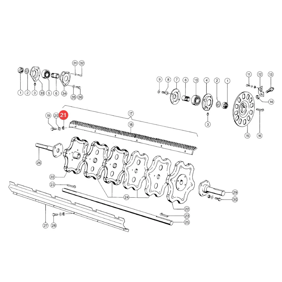 Kramp - KR98012 - Mutter für Claas-Schlagbolzen 238234.0