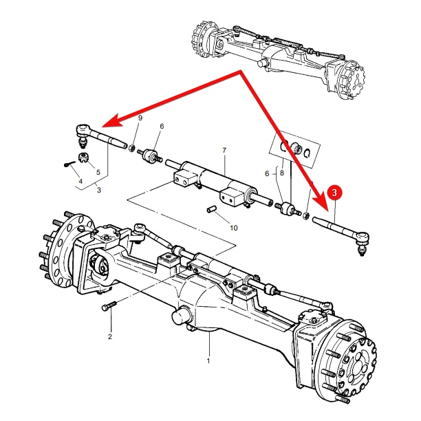 Kramp - SHP214KR - Spurstangenkopf Massey Ferguson 3764132M1