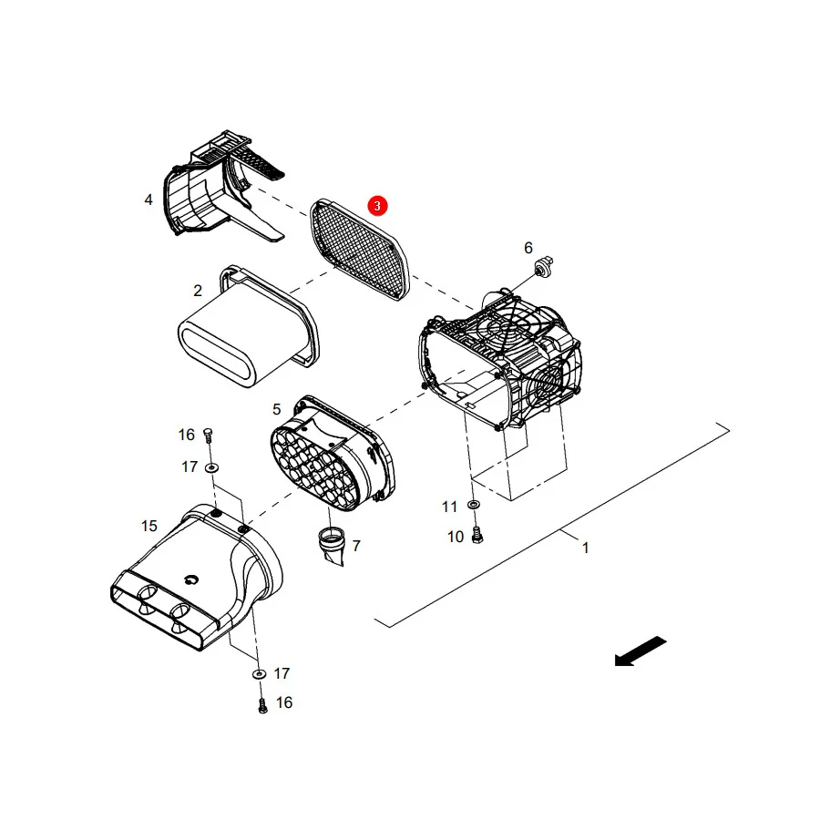 Mann Filter - CF2631 - Sicherheitsluftfilter CF2631