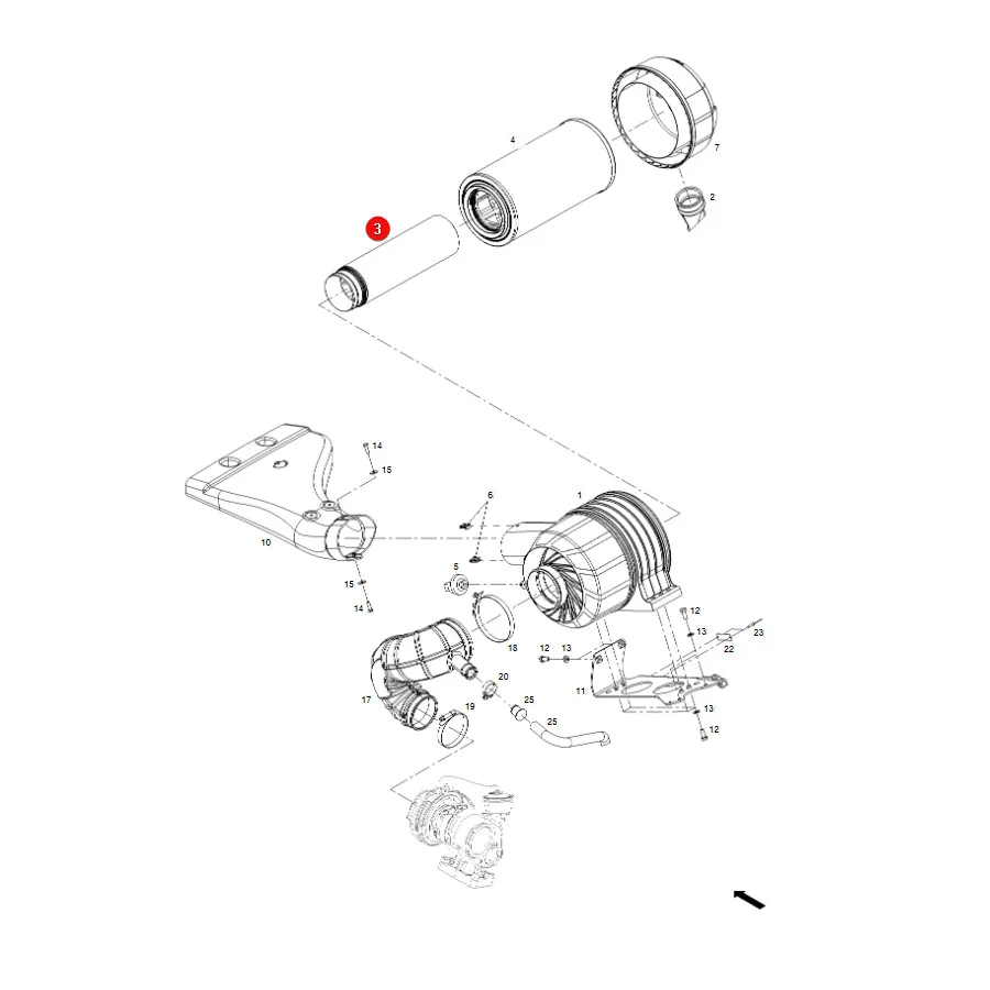 Mann Filter - CF450 - Sekundaeres Luftfilterelement