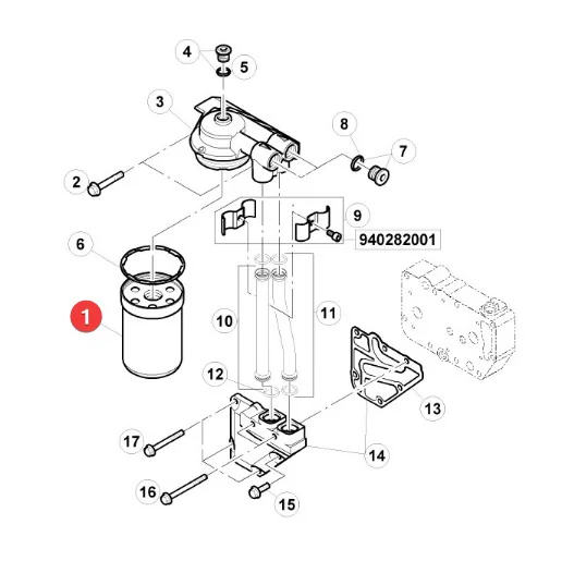 Mann Filter - W1022 - Motorölfilter Claas 6005028743