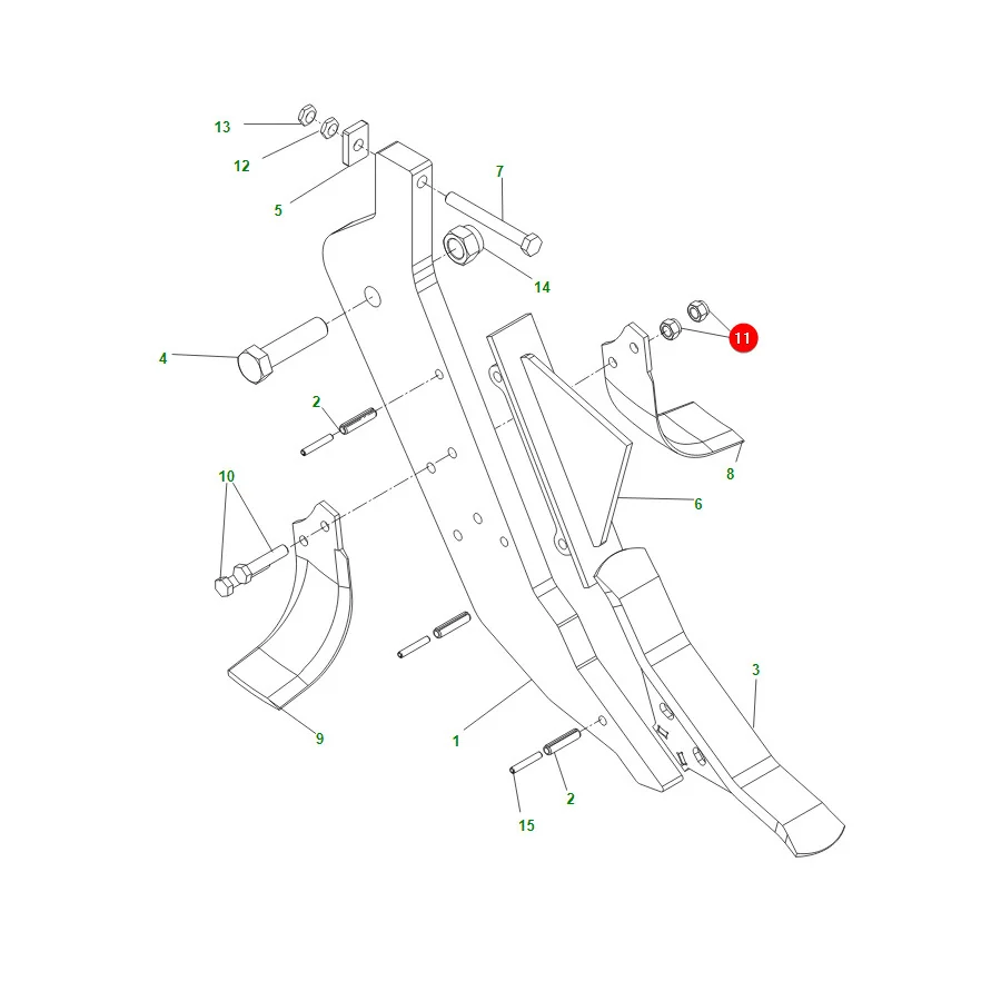 Maschio Gaspardo - F01230073R - Mutter M14 x 2