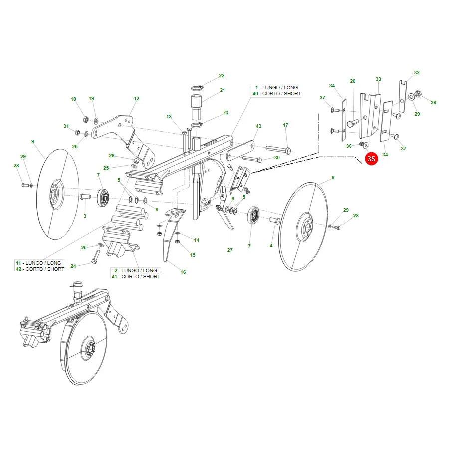 Maschio Gaspardo - F01420023R - Unterlegscheibe