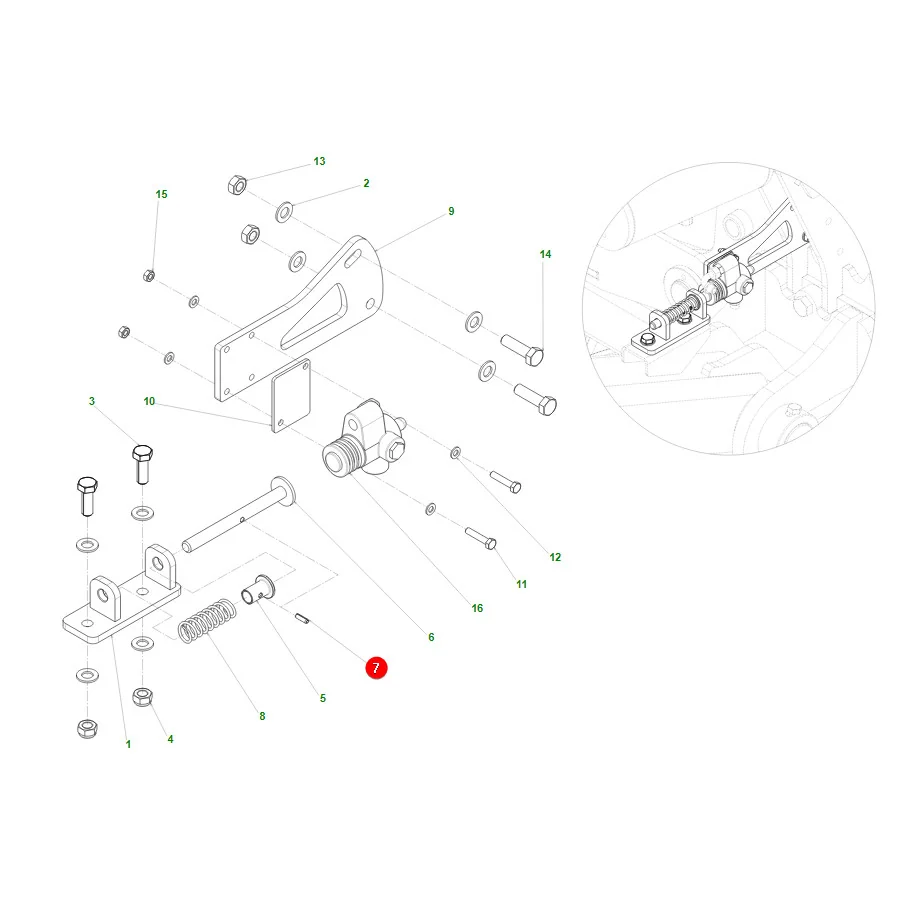 Maschio Gaspardo - F02100106R - Stift 6x20