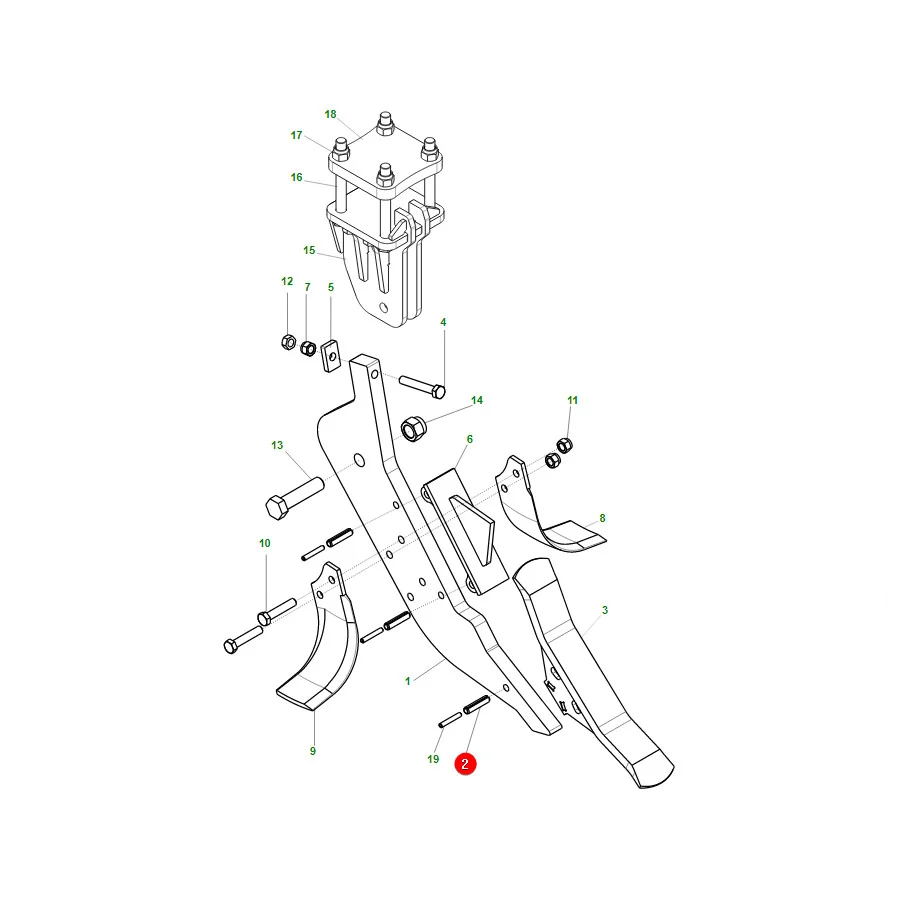 Maschio Gaspardo - F02100190R - Dehnstift 13x50