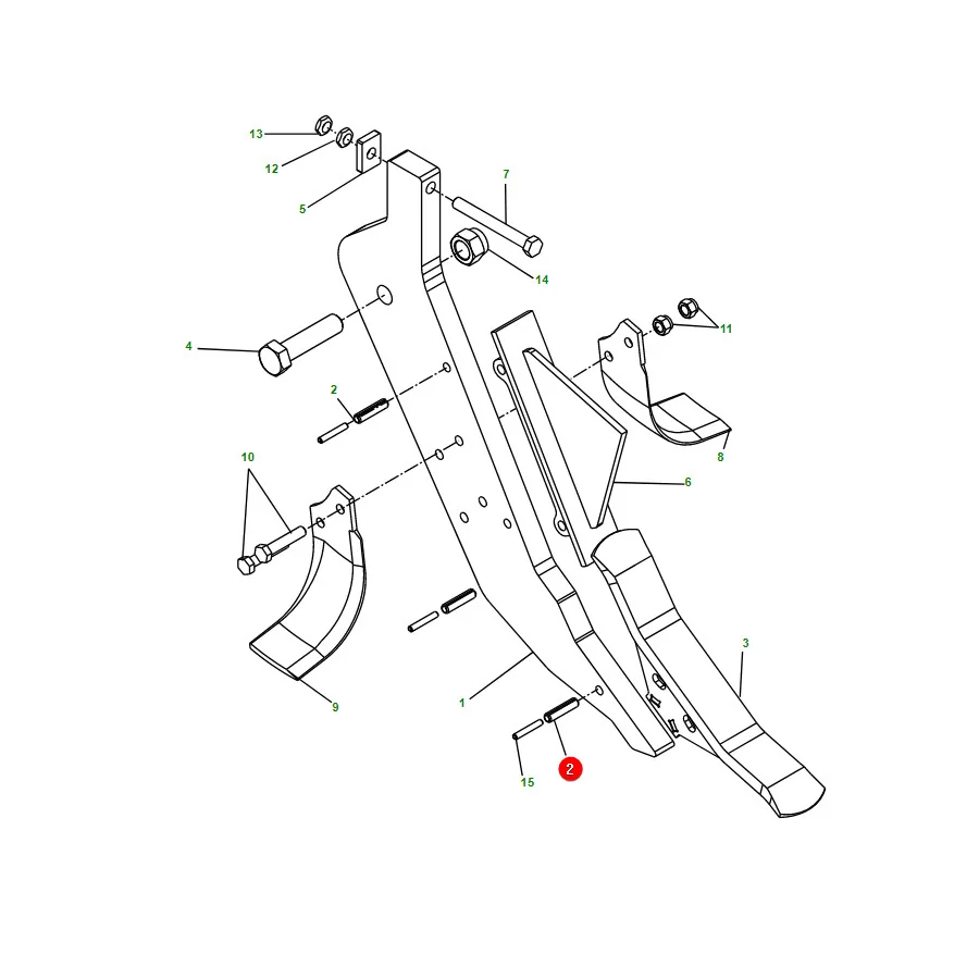 Maschio Gaspardo - F02100193R - Stift 13x55