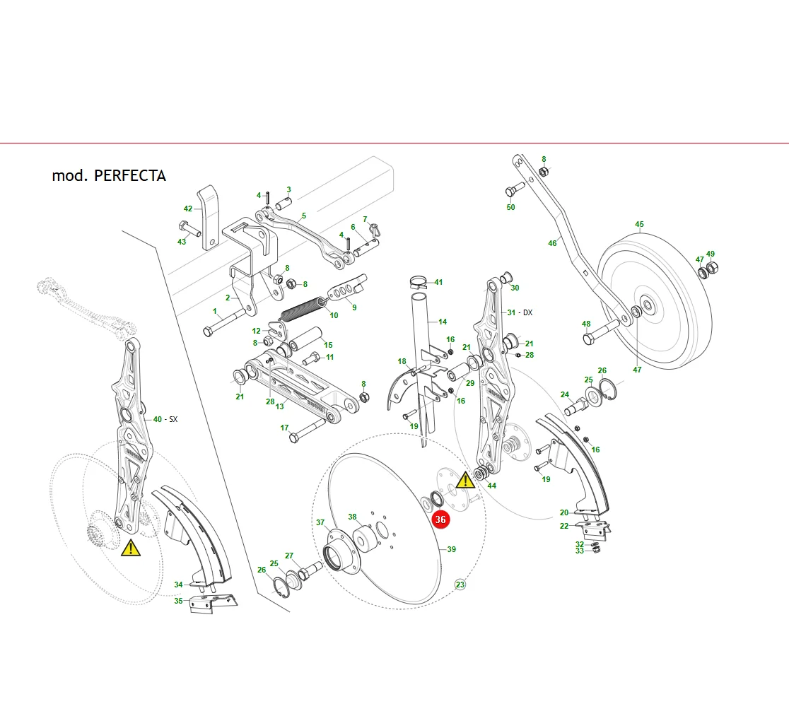 Maschio Gaspardo - F03011075R - Dichtung