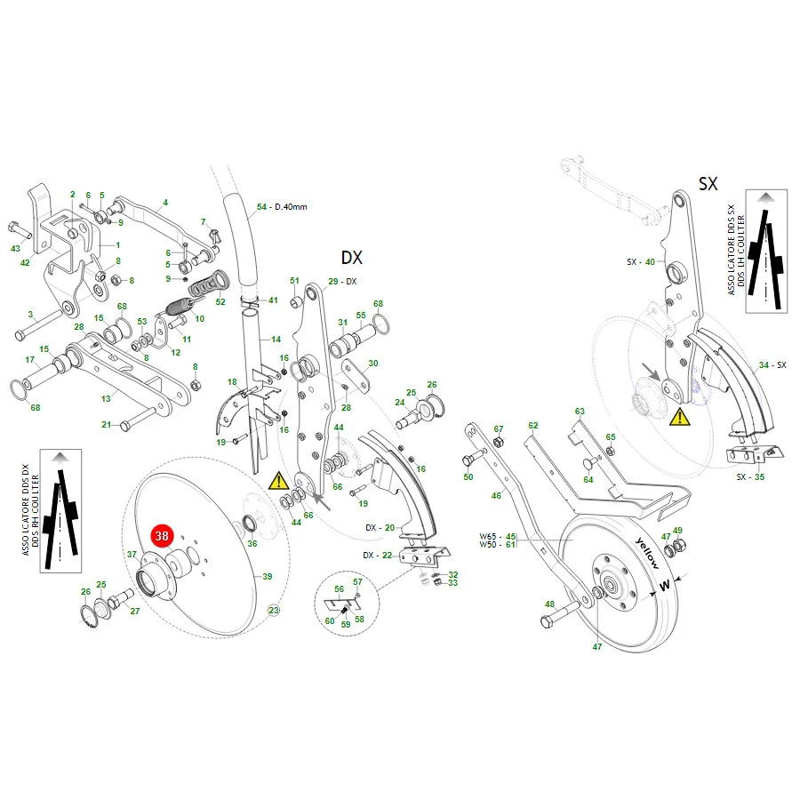 Maschio Gaspardo - F04010084R - Lager 3303 2RS
